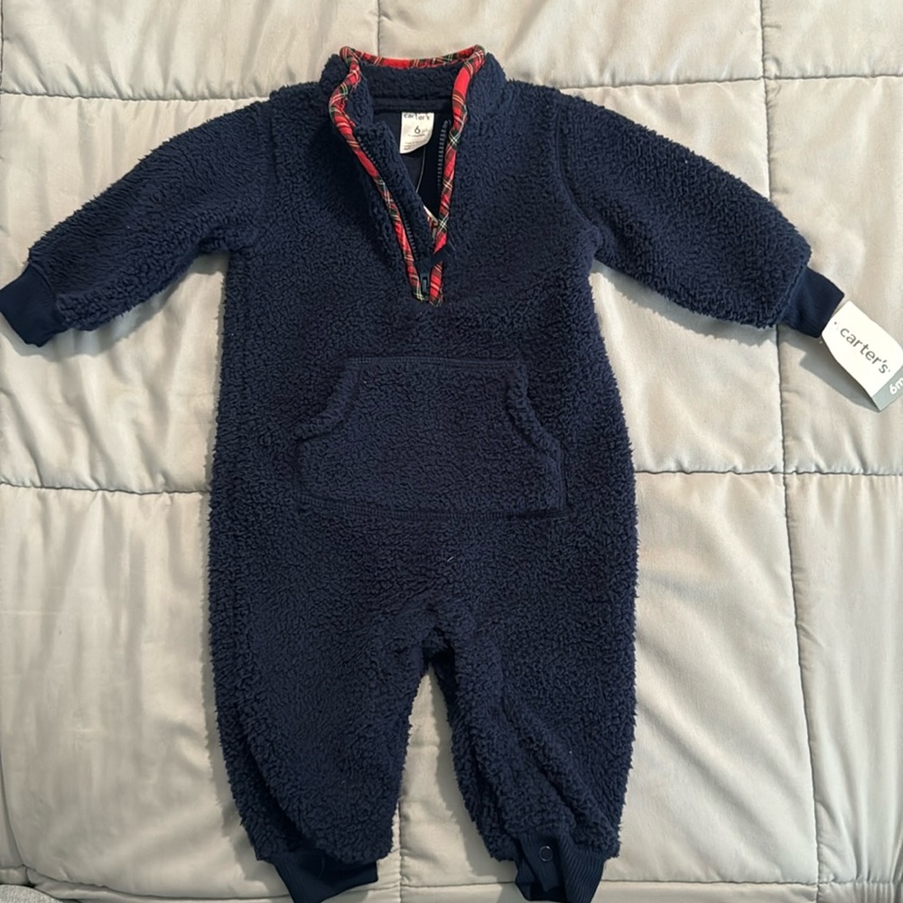 Carter’s Navy Fleece Onesie